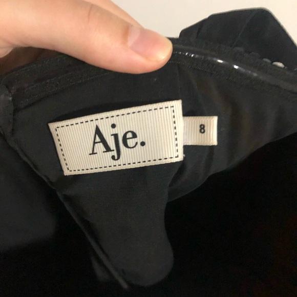 Aje black midi dress size 8 - Picture 4 of 4